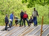 Arbeiten an der Schutzhütte